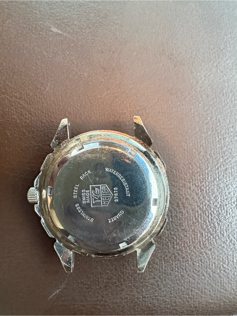 Tag Heuer Silver Stainless Steel Watch Case Back